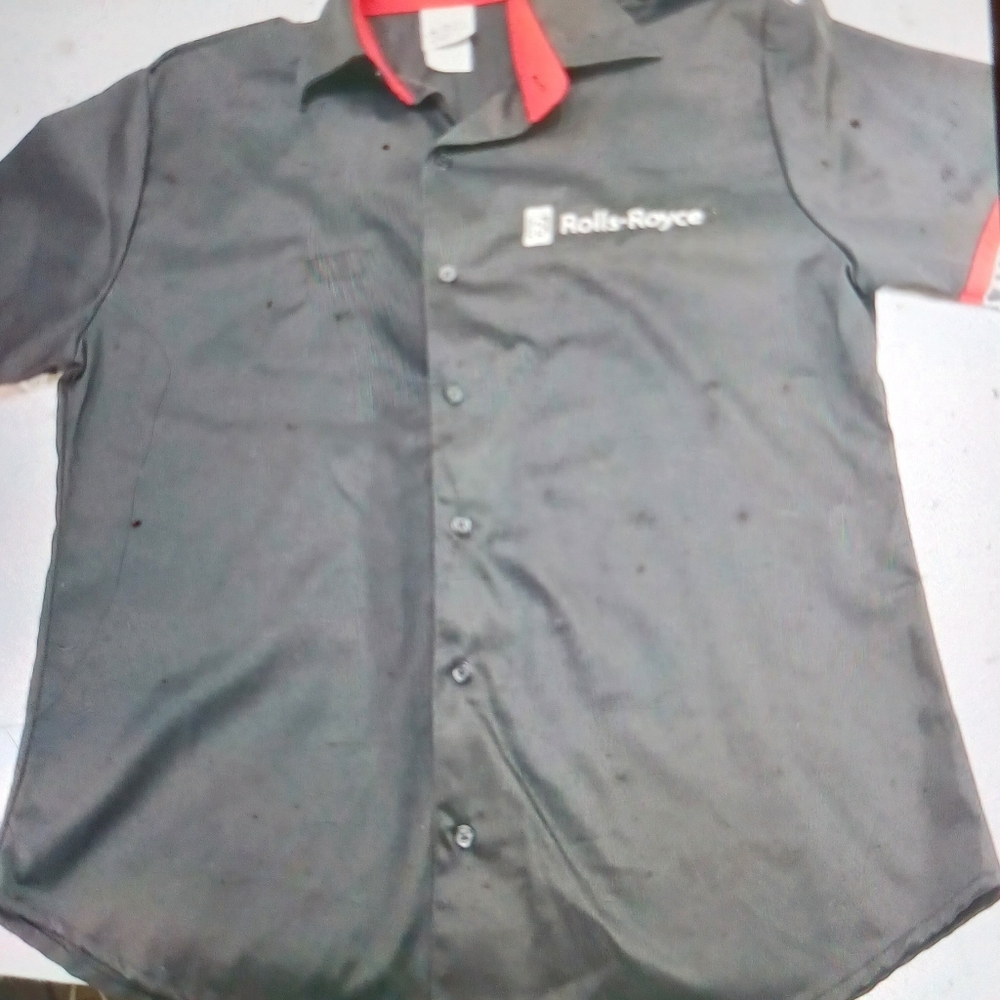 Rolls Royce race wear. Button front small petite